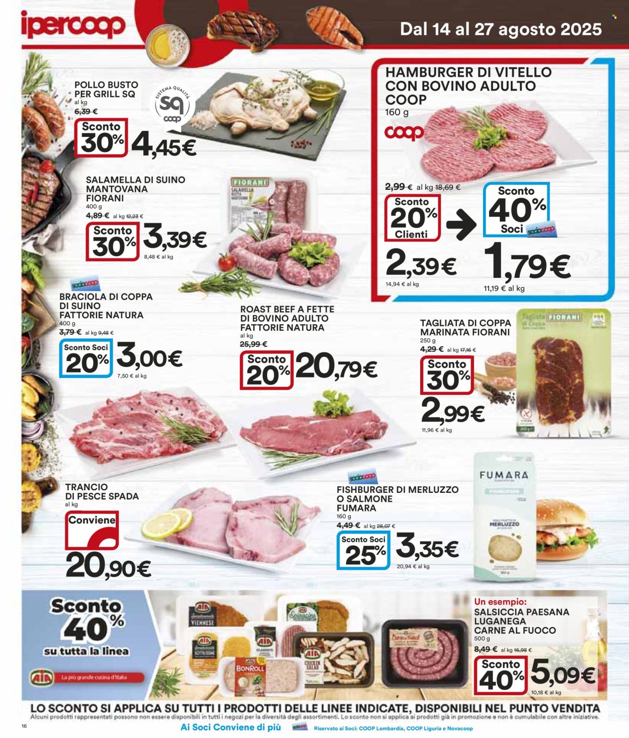 Volantino Coop - 14/8/2025 - 27/8/2025. Pagina 16