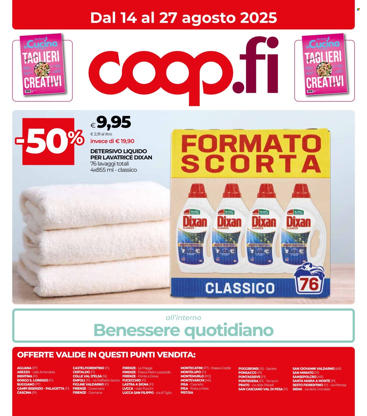 Volantino Coop - 14/8/2025 - 27/8/2025. Pagina 1