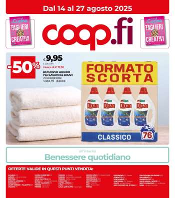 Volantino Coop - 14/8/2025 - 27/8/2025.