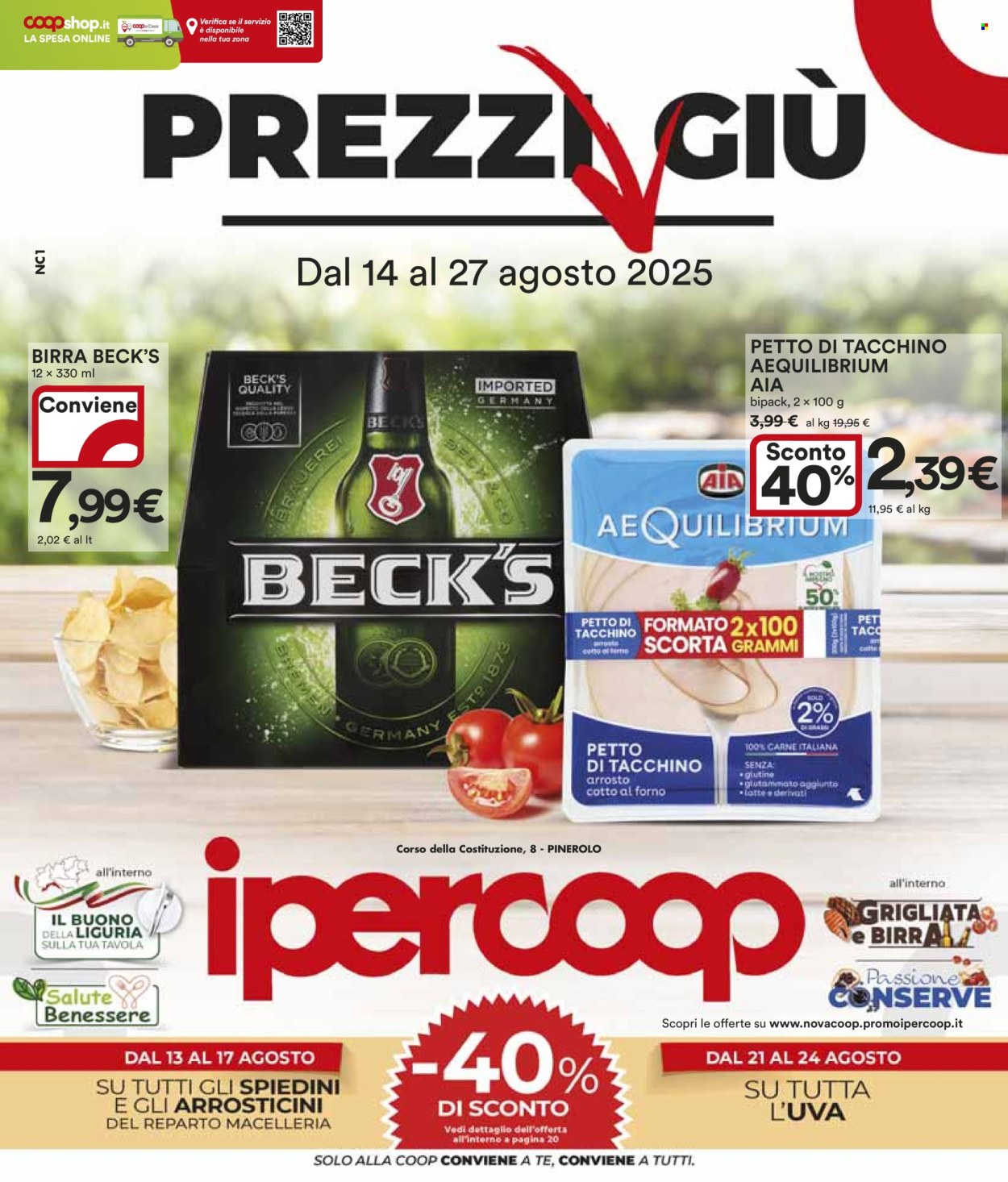 Volantino Coop - 14/8/2025 - 27/8/2025. Pagina 1