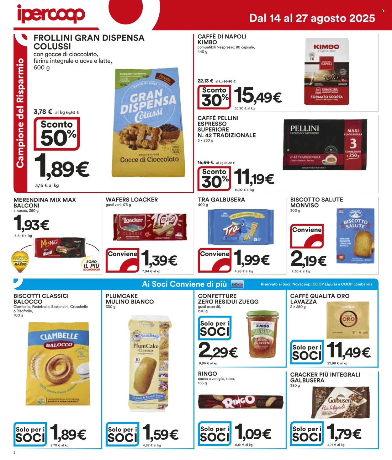 Volantino Coop - 14/8/2025 - 27/8/2025. Pagina 2