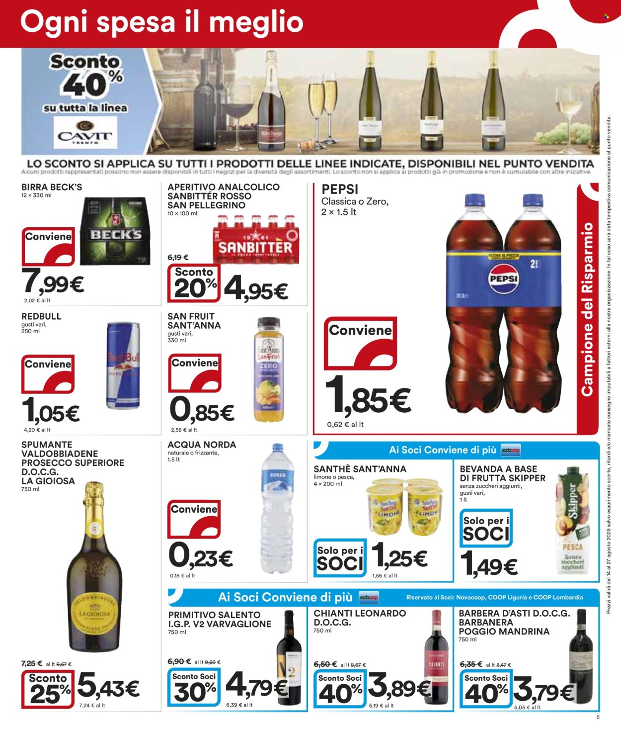 Volantino Coop - 14/8/2025 - 27/8/2025. Pagina 5
