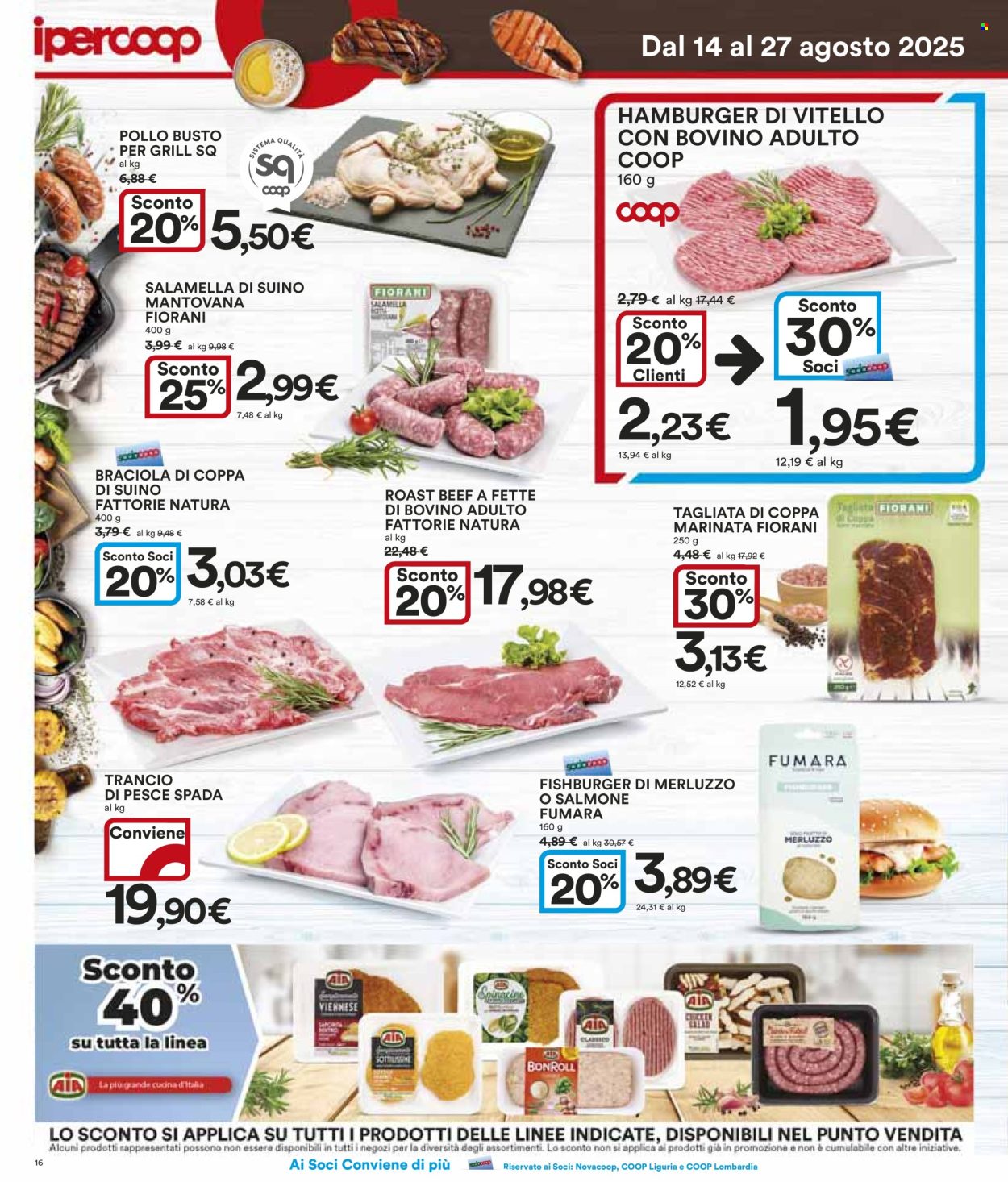 Volantino Coop - 14/8/2025 - 27/8/2025. Pagina 16