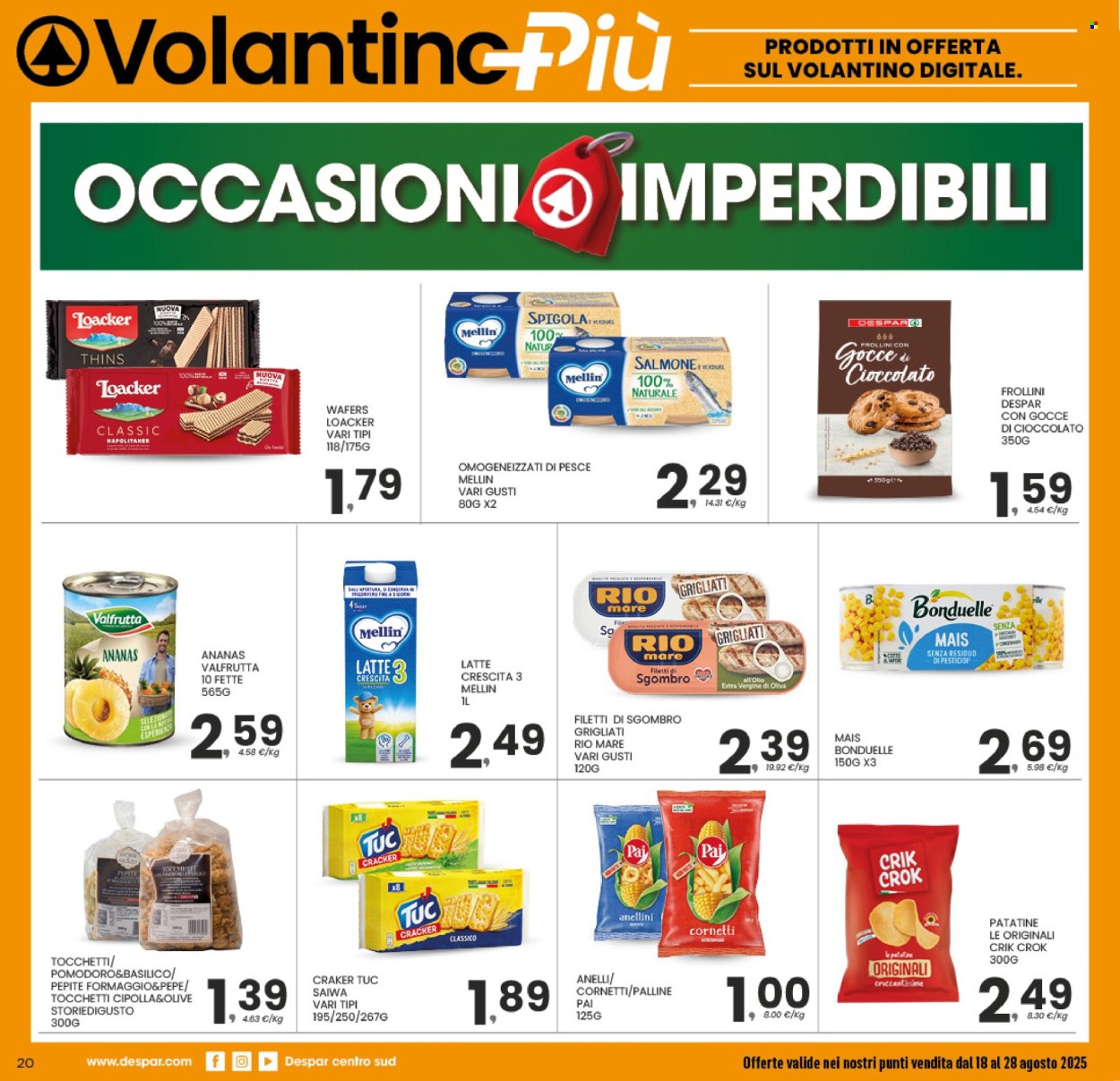 Volantino Despar - 18/8/2025 - 28/8/2025. Pagina 19