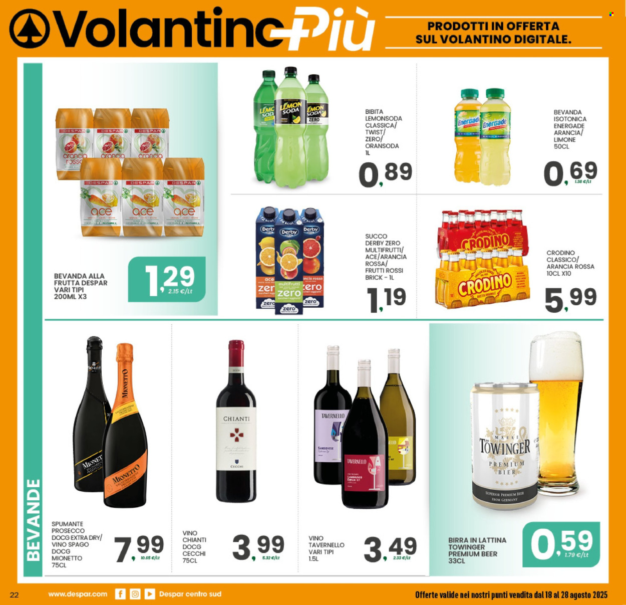Volantino Despar - 18/8/2025 - 28/8/2025. Pagina 21