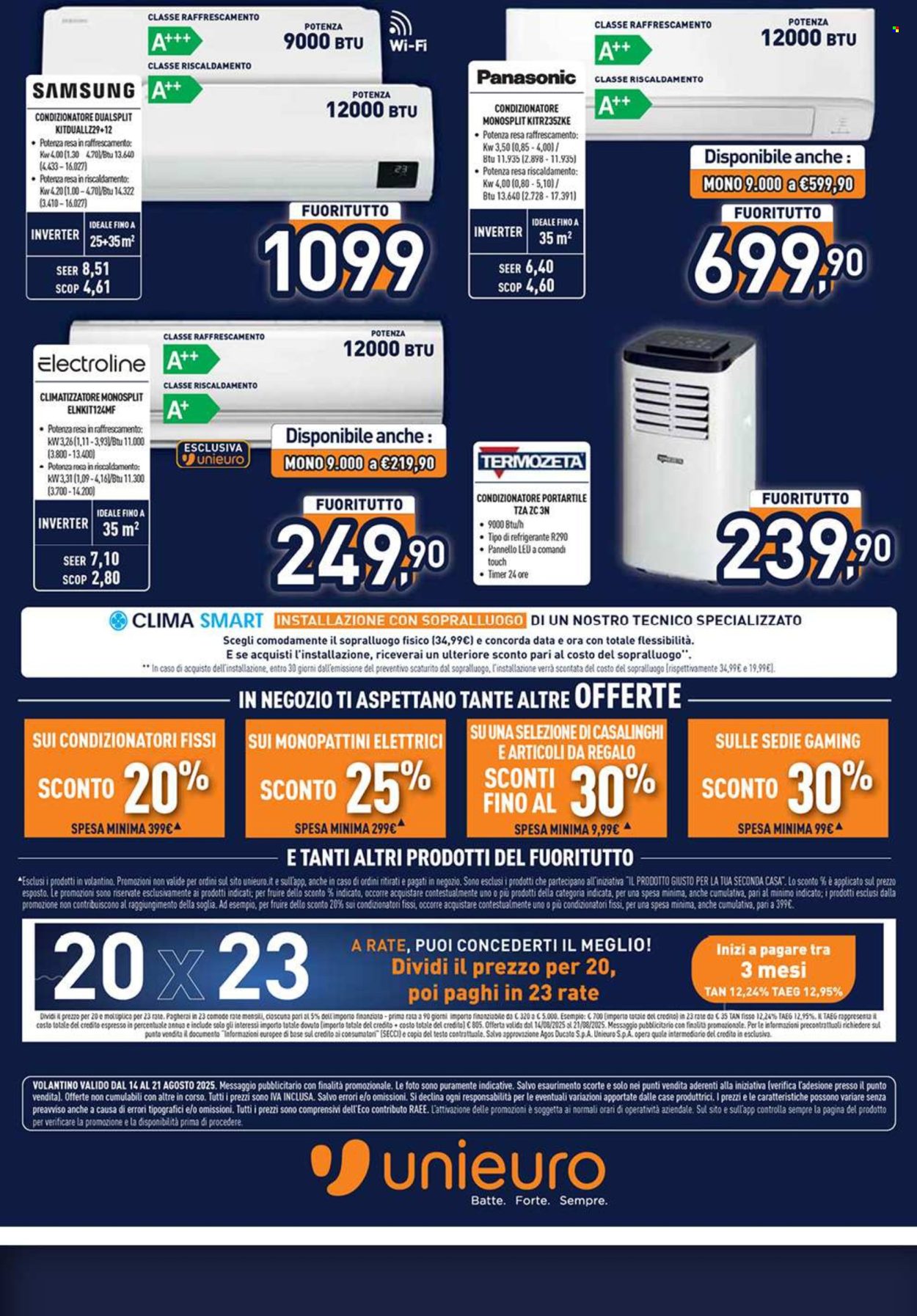 Volantino Unieuro - 14/8/2025 - 21/8/2025. Pagina 22