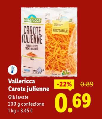Vallericca Carote Julienne
