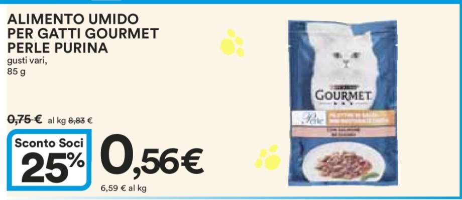 ALIMENTO UMIDO PER GATTI GOURMET PERLE PURINA