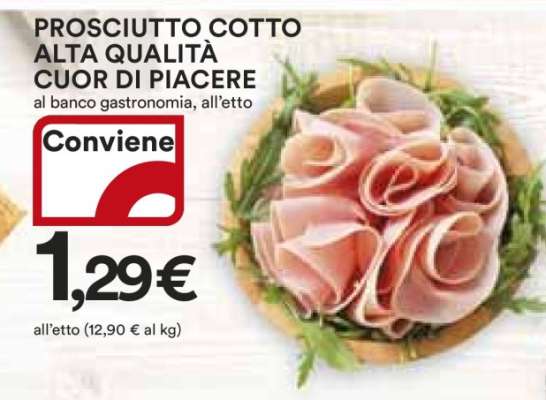 Prosciutto Cotto Alta Qualità Cuor di Piacere