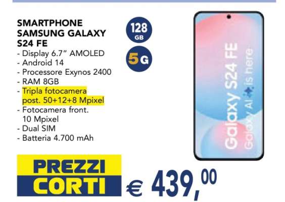 SMARTPHONE SAMSUNG GALAXY S24 FE