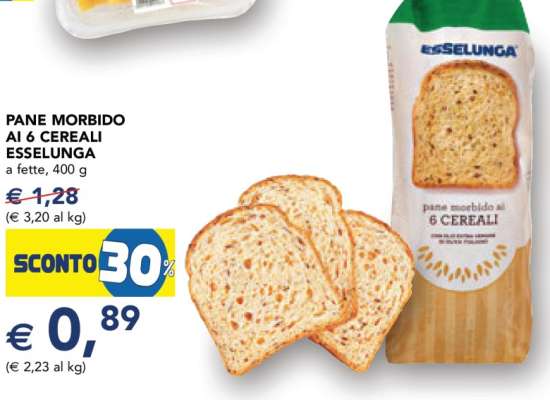Pane Morbido ai 6 Cereali Esselunga
