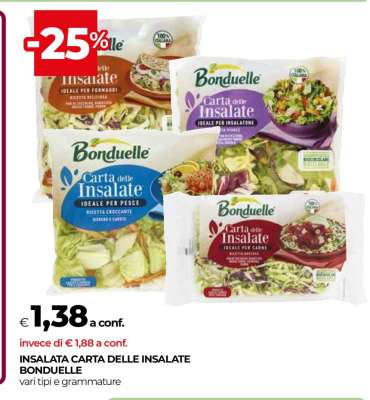 INSALATA CARTA DELLE INSALATE BONDUELLE