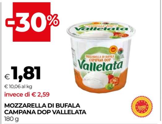 MOZZARELLA DI BUFALA CAMPANA DOP VALLELATA