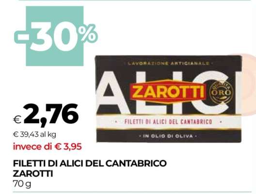 Filetti di Alici del Cantabrico Zarotti