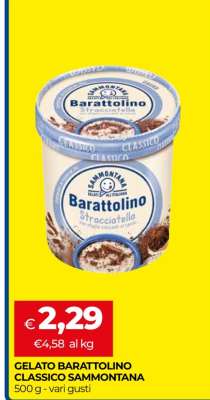 Gelato Barattolino Classico Sammontana