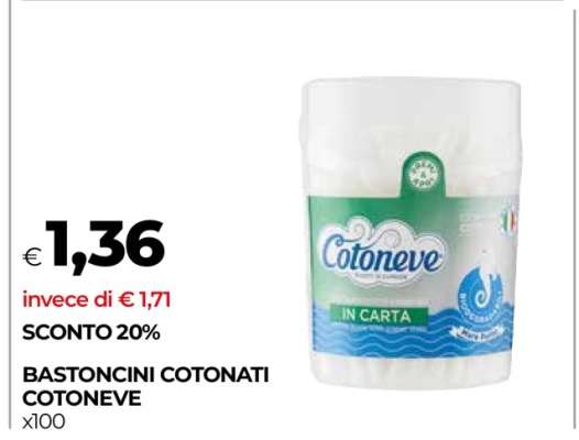 BASTONCINI COTONATI COTONEVE