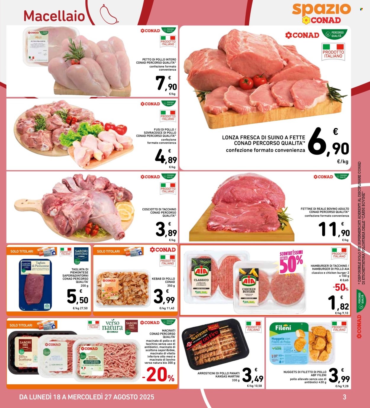 Volantino Spazio Conad - 18/8/2025 - 27/8/2025. Pagina 3