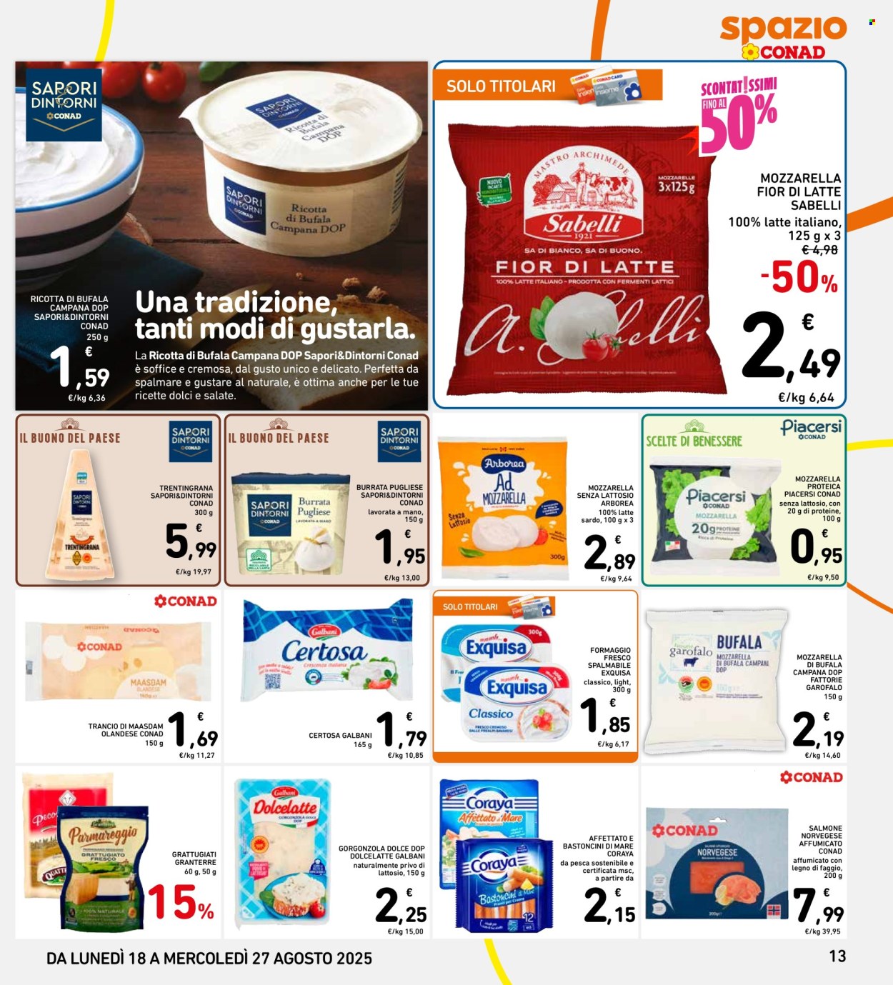 Volantino Spazio Conad - 18/8/2025 - 27/8/2025. Pagina 13