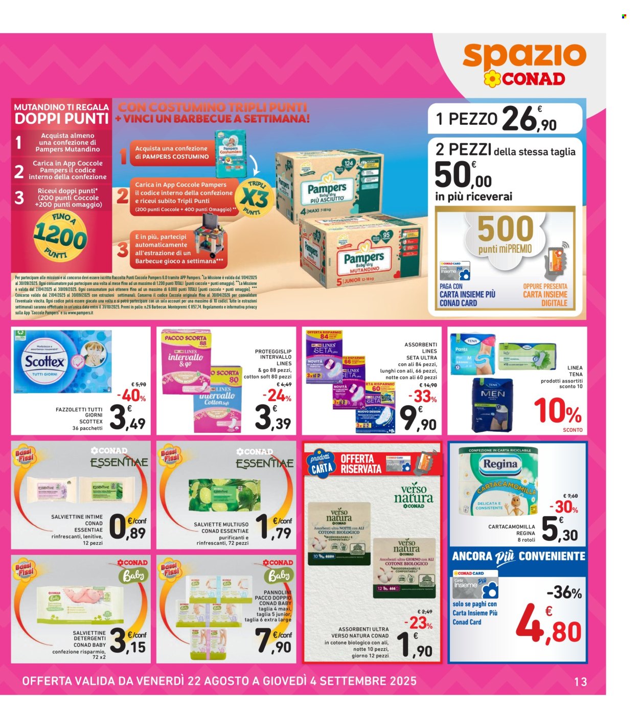 Volantino Spazio Conad - 22/8/2025 - 4/9/2025. Pagina 13