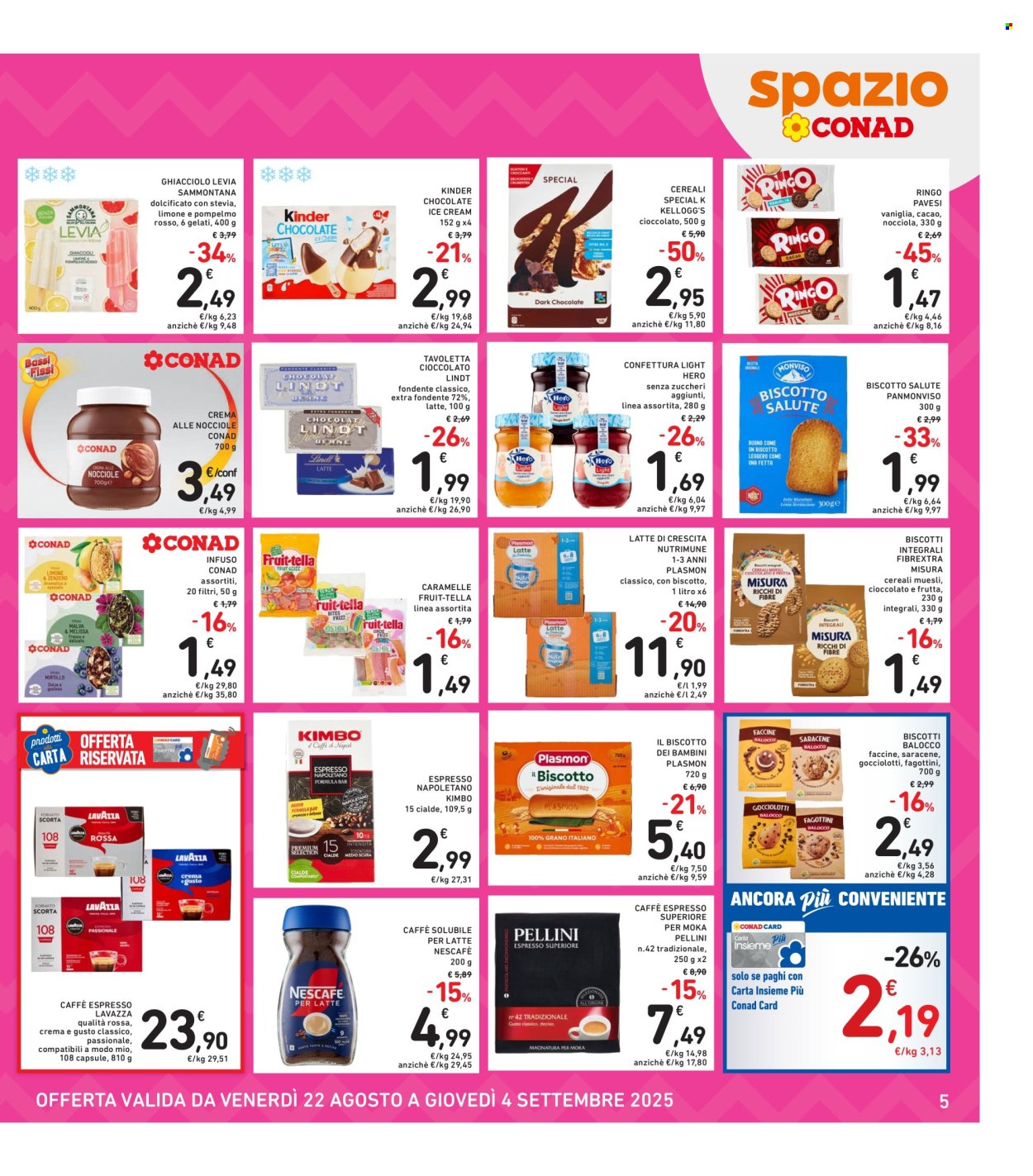 Volantino Spazio Conad - 22/8/2025 - 4/9/2025. Pagina 5