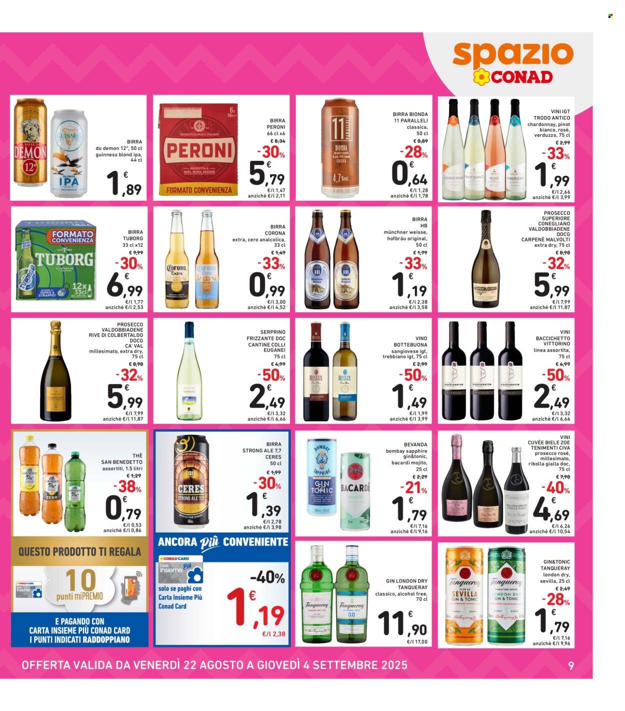 Volantino Spazio Conad - 22/8/2025 - 4/9/2025. Pagina 9