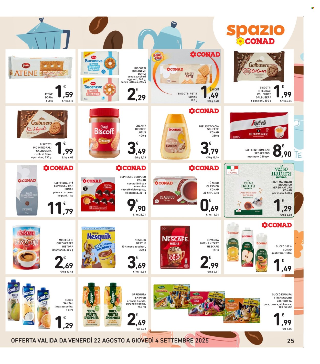 Volantino Spazio Conad - 22/8/2025 - 4/9/2025. Pagina 25