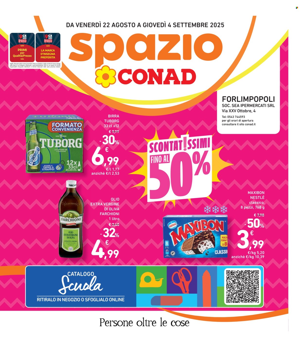 Volantino Spazio Conad - 22/8/2025 - 4/9/2025. Pagina 1