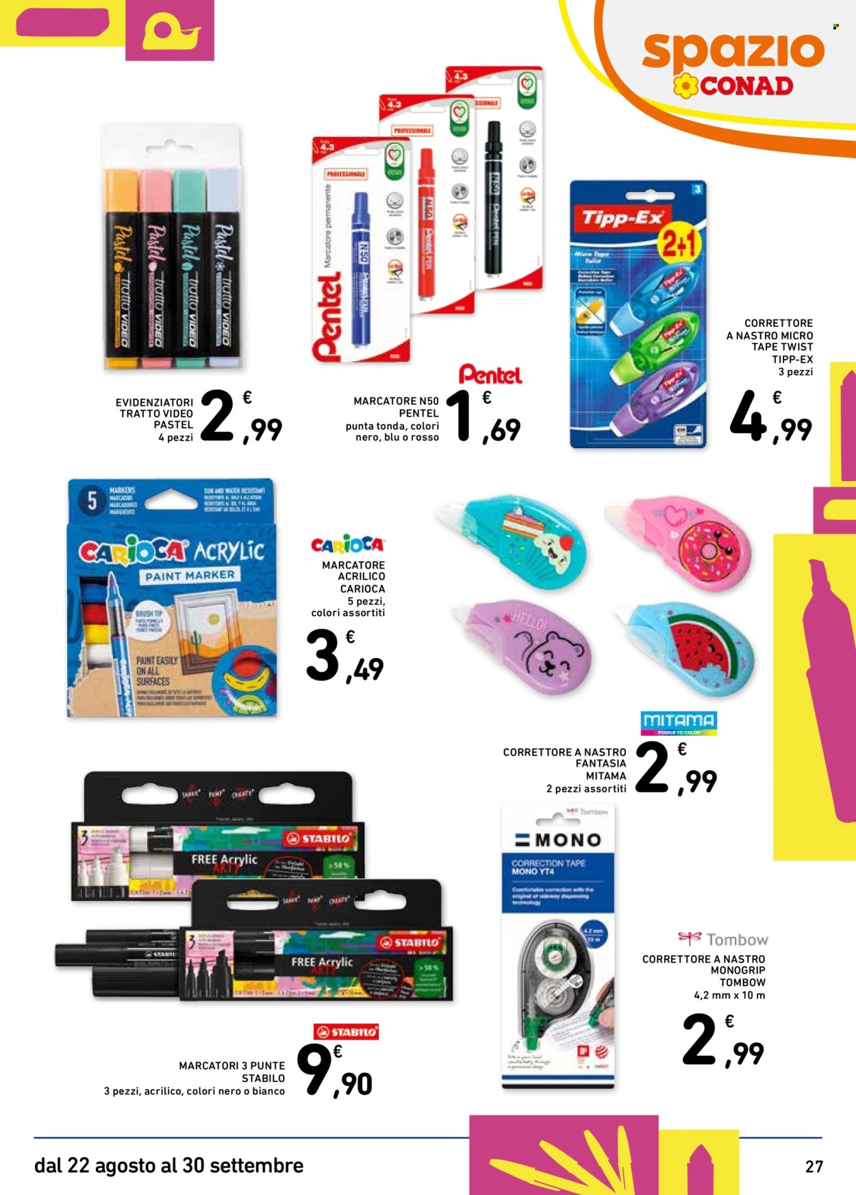 Volantino Spazio Conad - 22/8/2025 - 30/9/2025. Pagina 27
