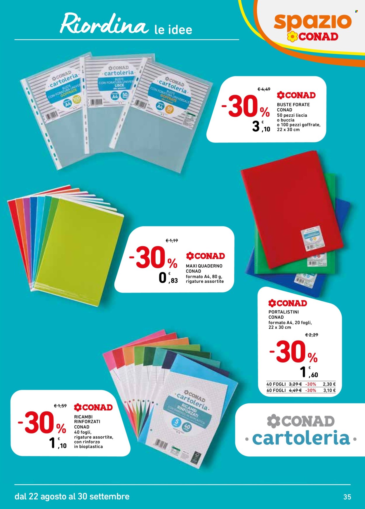 Volantino Spazio Conad - 22/8/2025 - 30/9/2025. Pagina 35