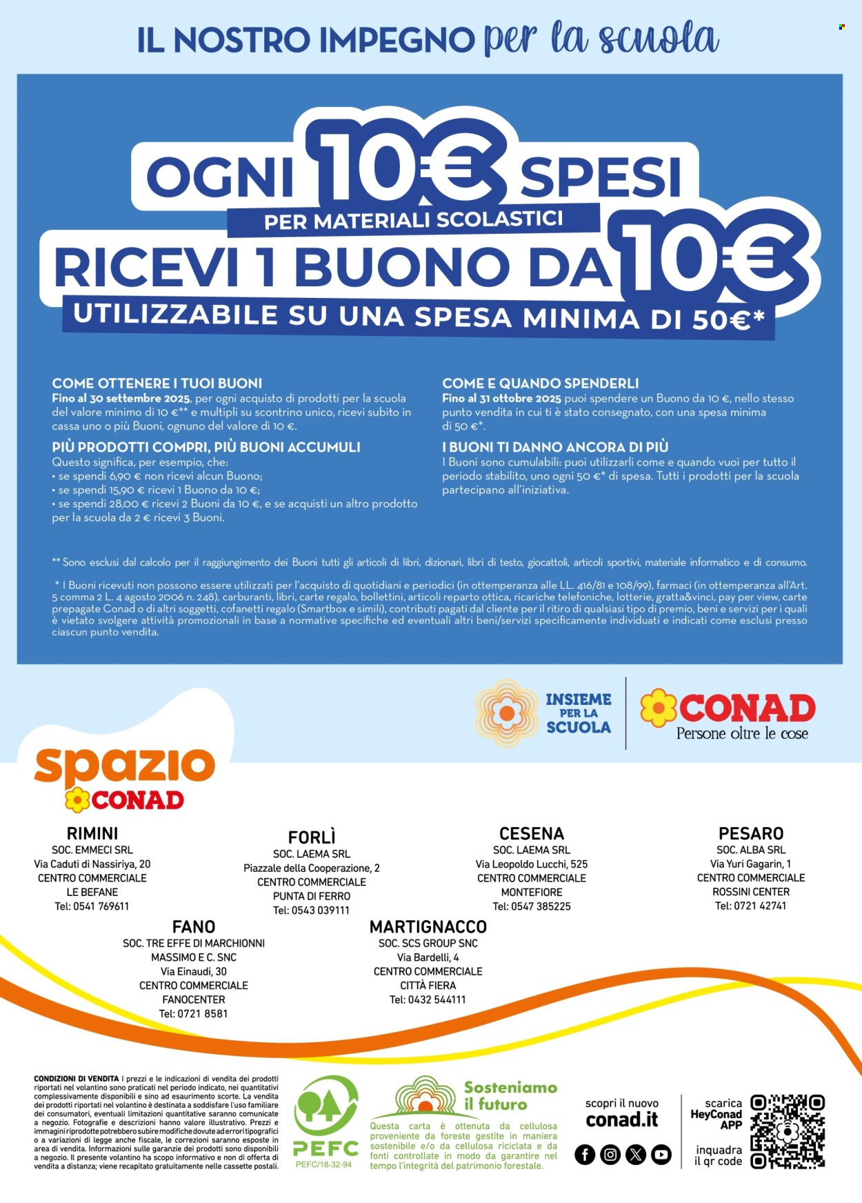 Volantino Spazio Conad - 22/8/2025 - 30/9/2025. Pagina 48