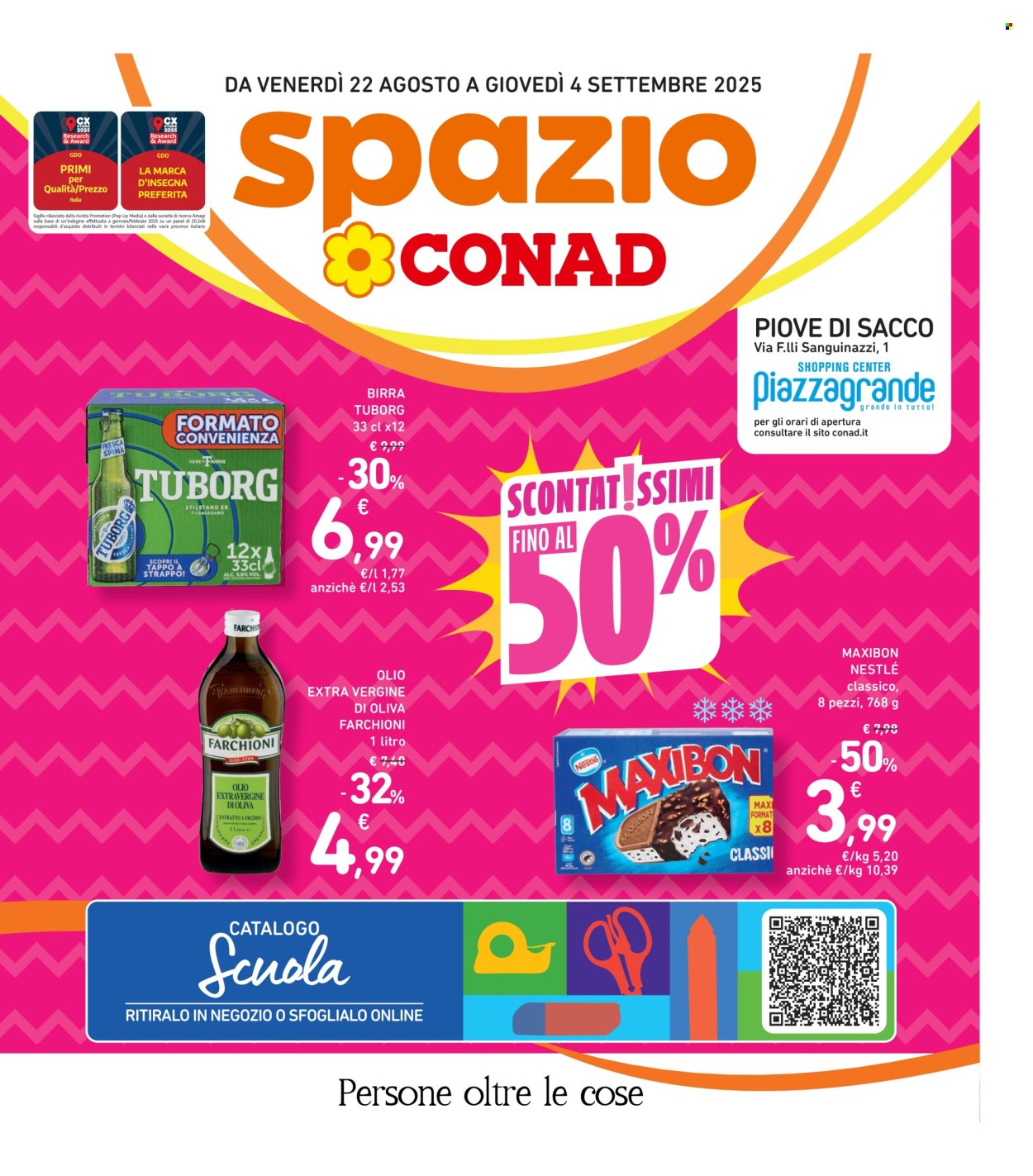 Volantino Spazio Conad - 22/8/2025 - 4/9/2025. Pagina 1
