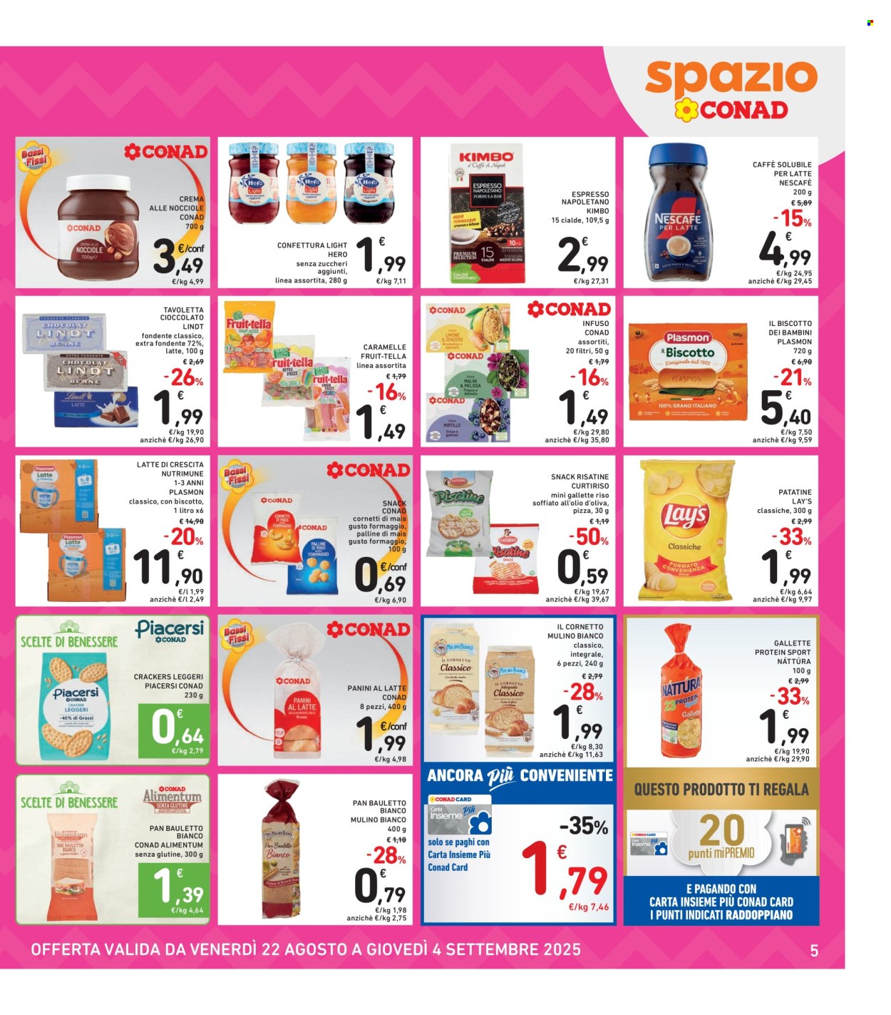 Volantino Spazio Conad - 22/8/2025 - 4/9/2025. Pagina 5