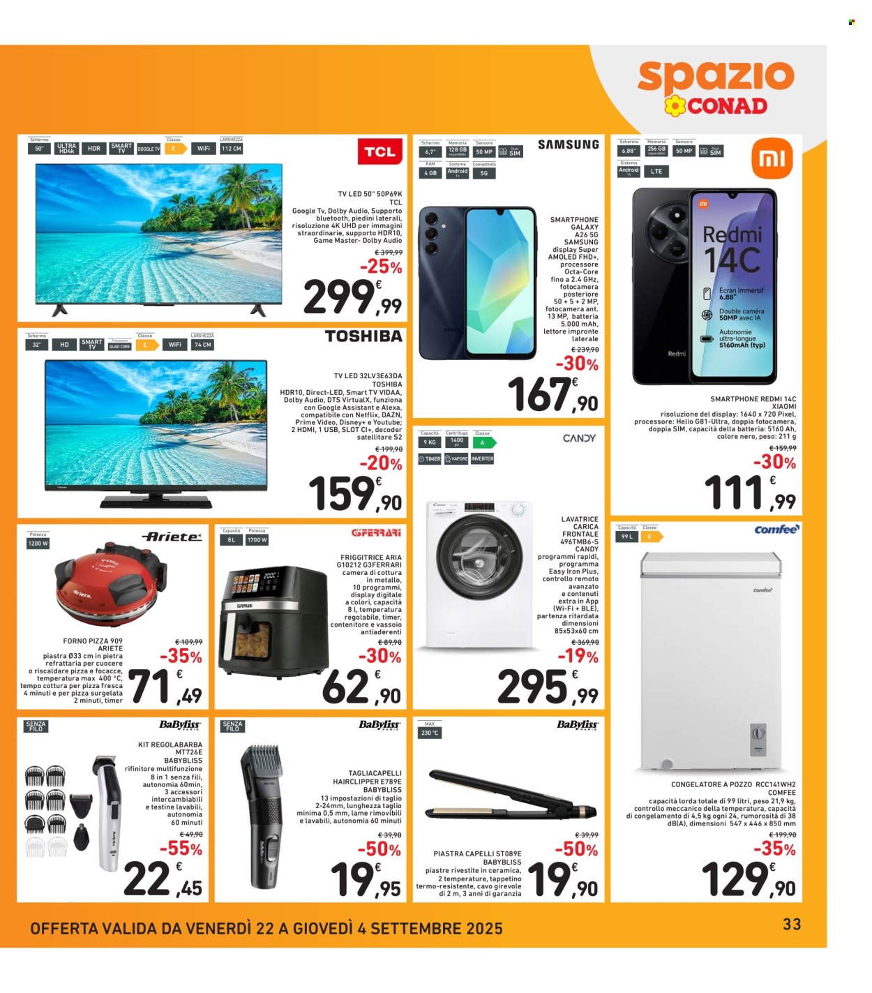 Volantino Spazio Conad - 22/8/2025 - 4/9/2025. Pagina 33