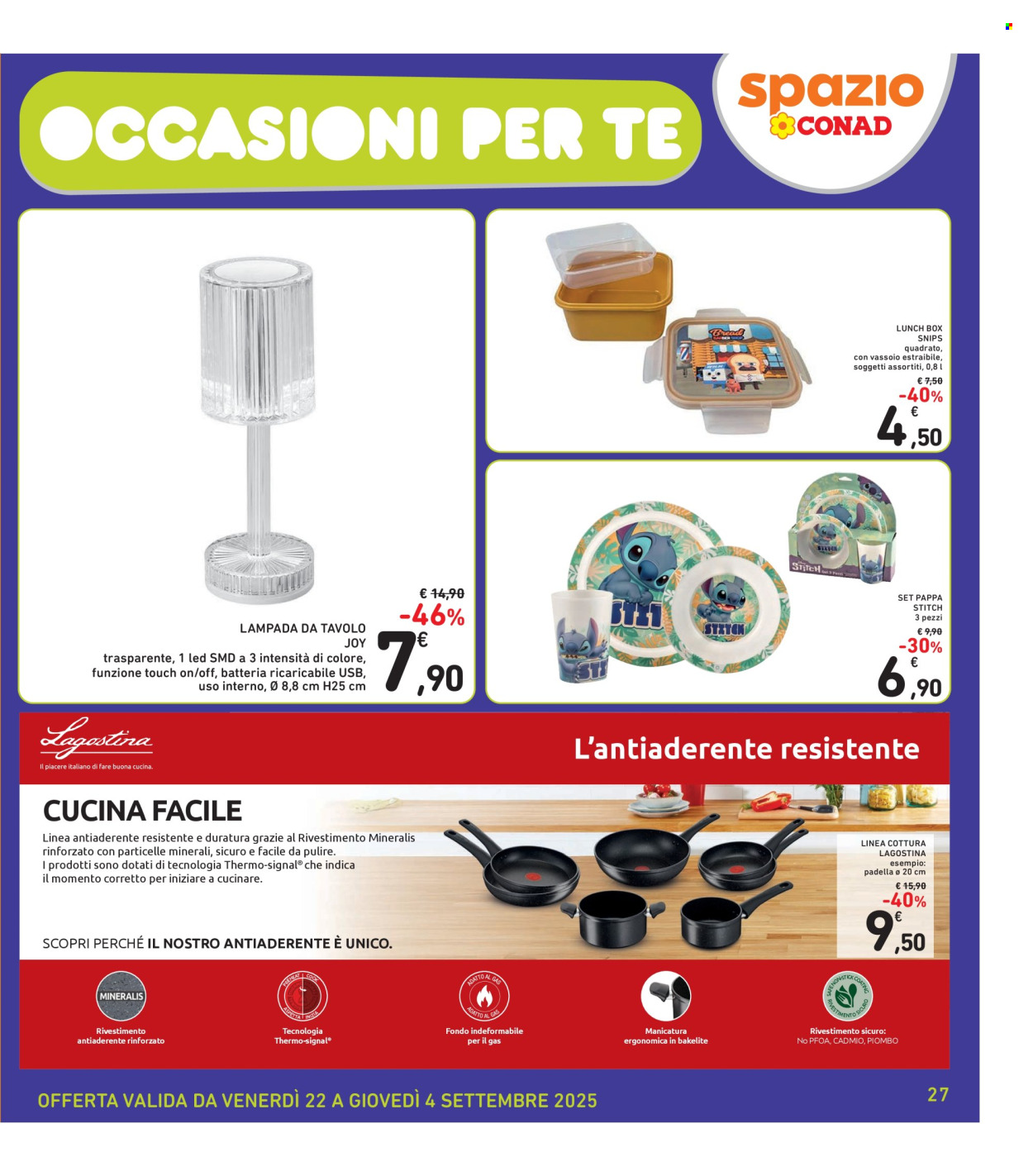 Volantino Spazio Conad - 22/8/2025 - 4/9/2025. Pagina 27