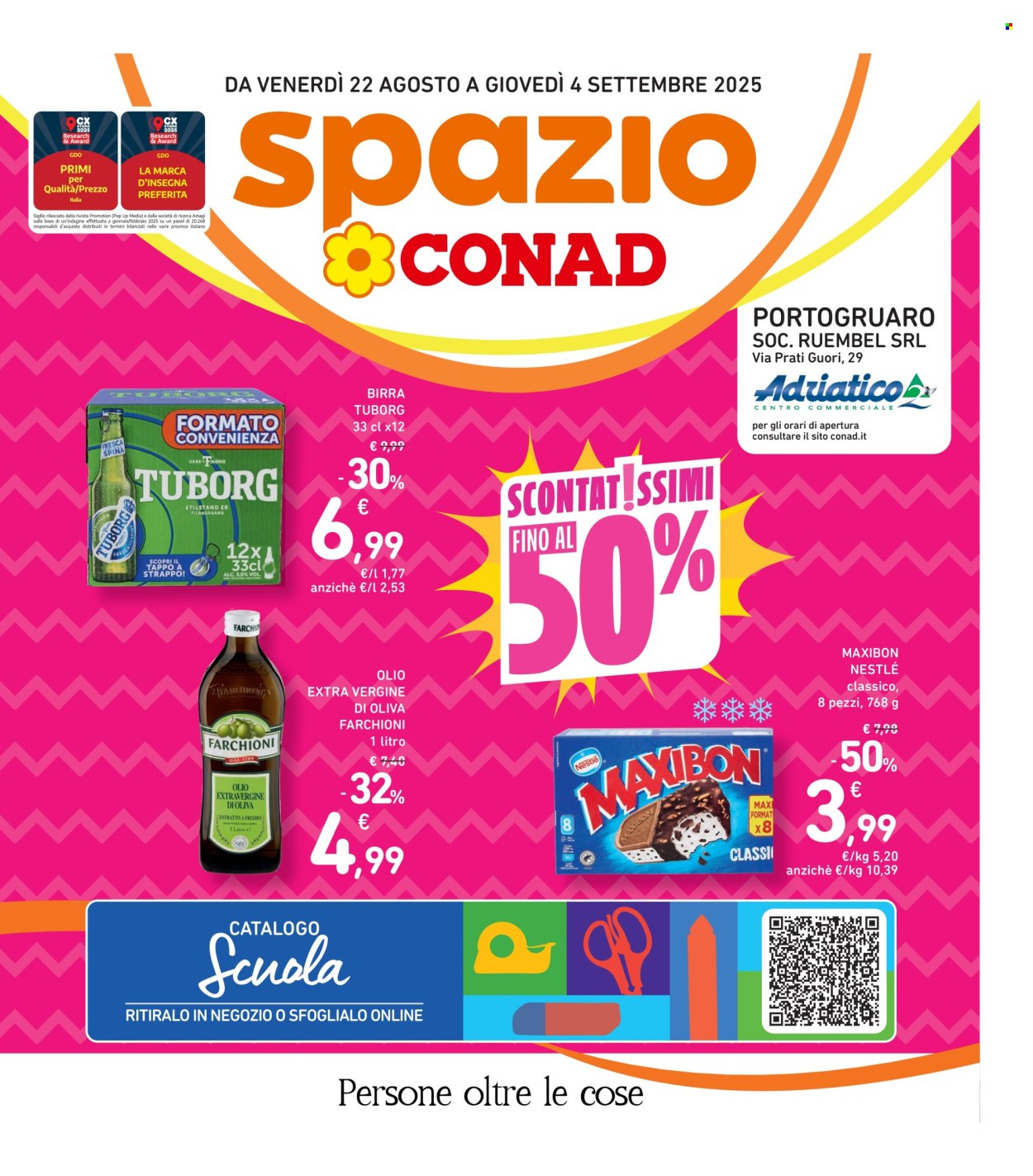 Volantino Spazio Conad - 22/8/2025 - 4/9/2025. Pagina 1