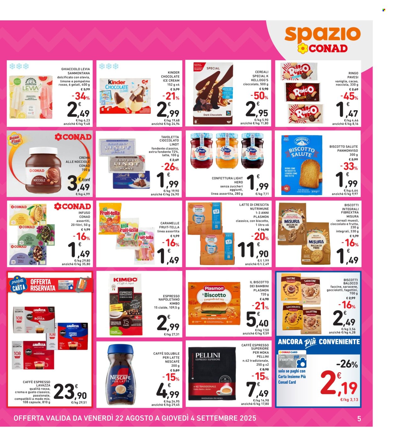 Volantino Spazio Conad - 22/8/2025 - 4/9/2025. Pagina 5