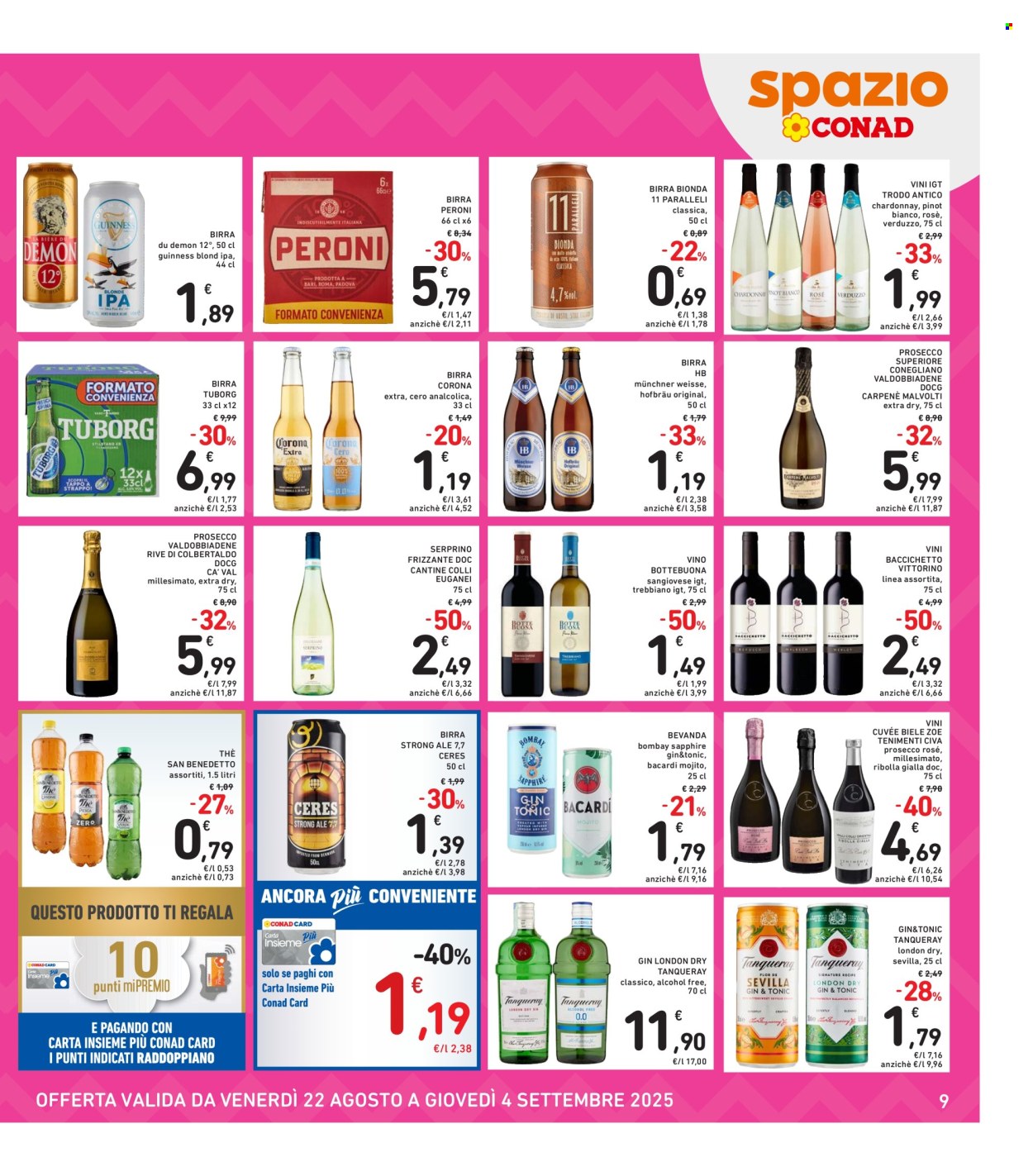 Volantino Spazio Conad - 22/8/2025 - 4/9/2025. Pagina 9