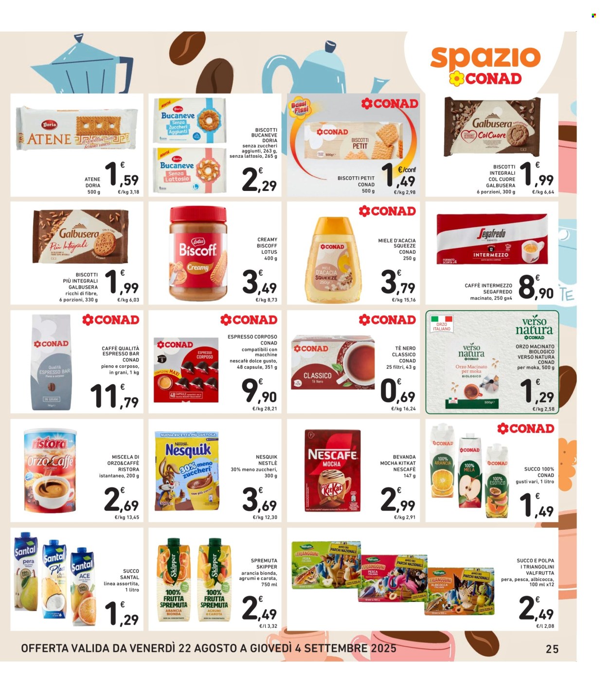 Volantino Spazio Conad - 22/8/2025 - 4/9/2025. Pagina 25