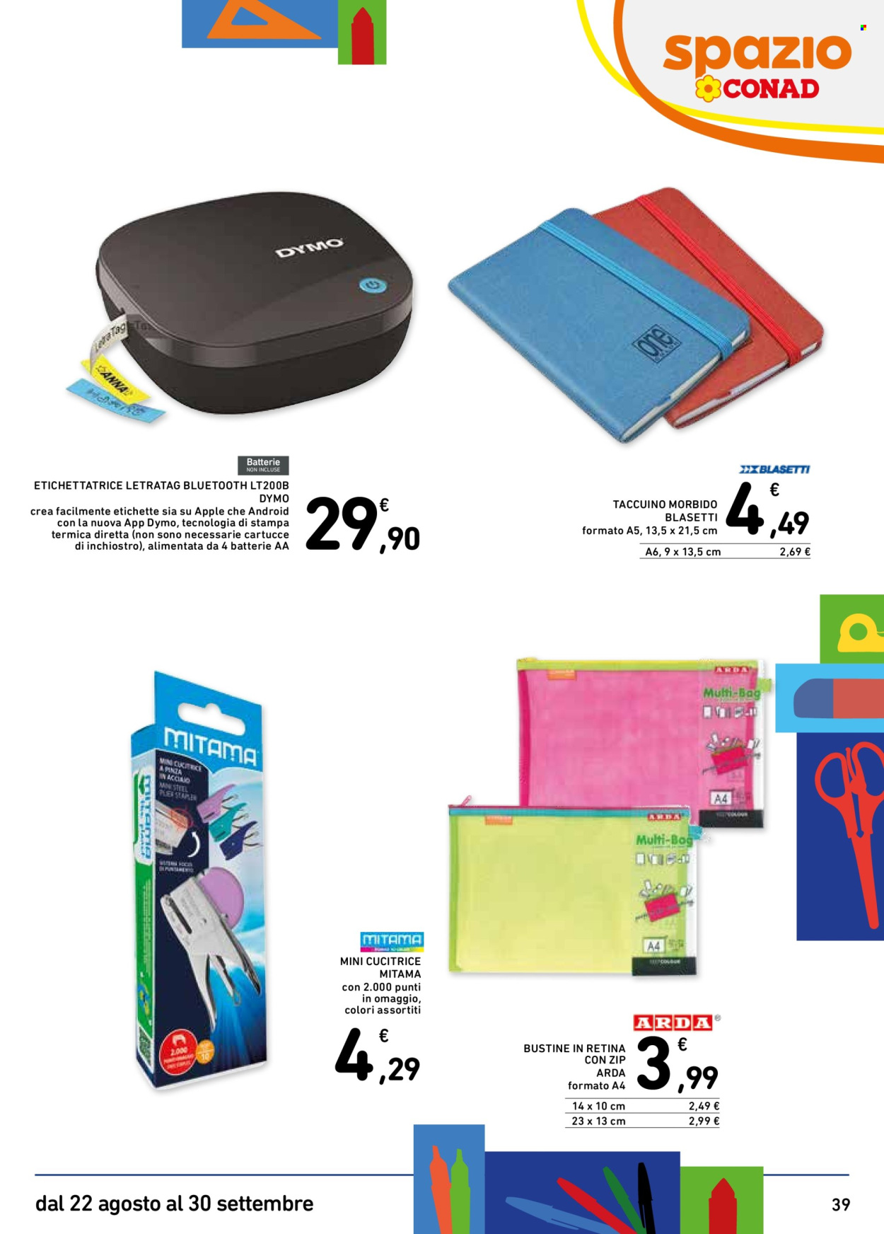Volantino Spazio Conad - 22/8/2025 - 30/9/2025. Pagina 39