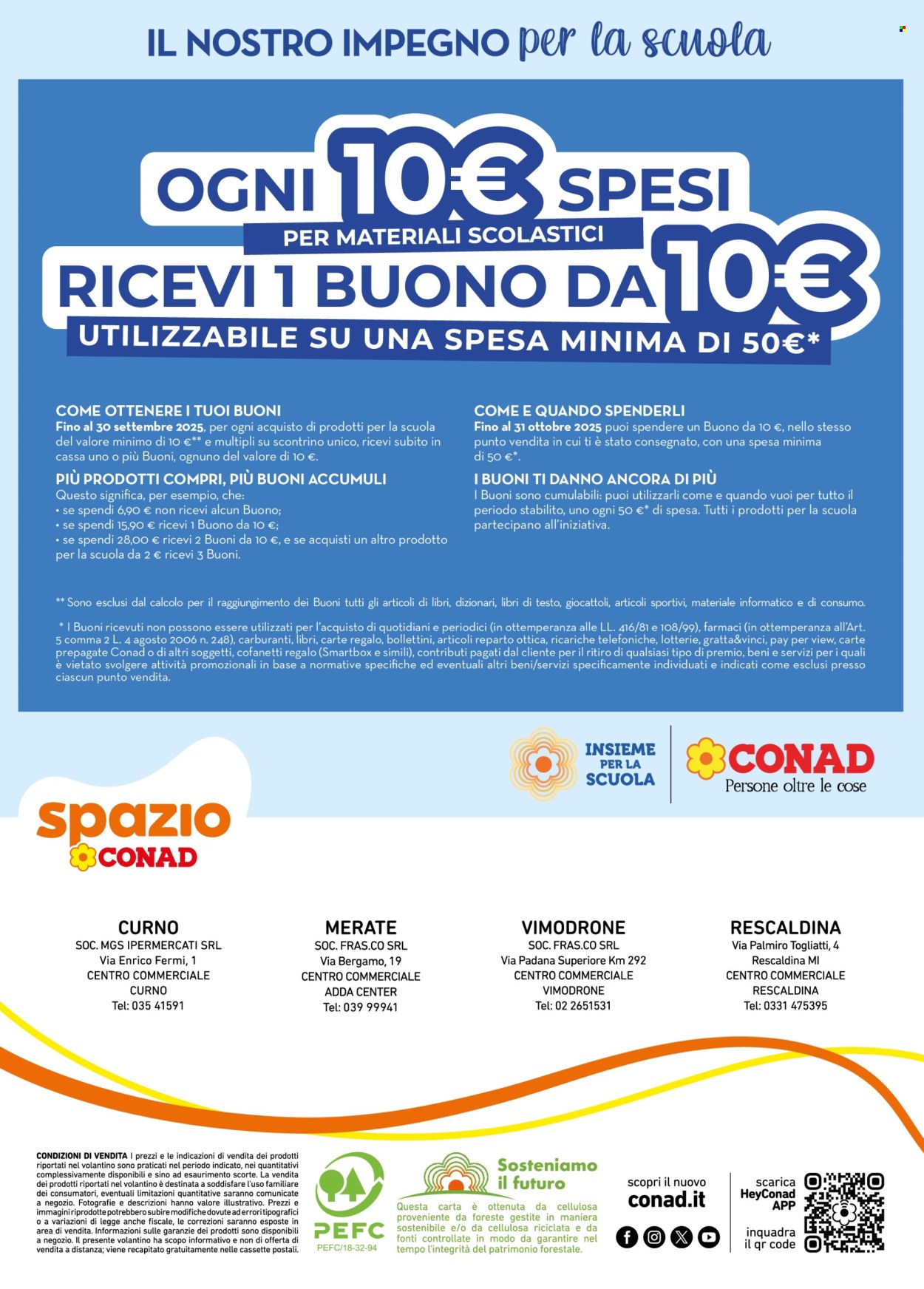 Volantino Spazio Conad - 22/8/2025 - 30/9/2025. Pagina 48