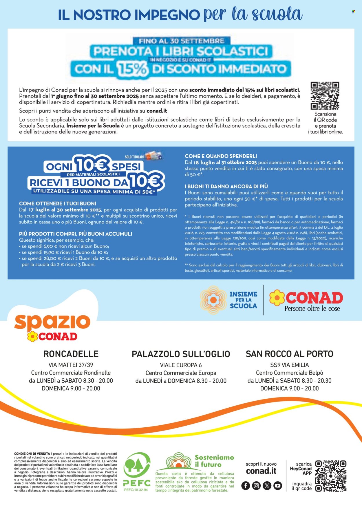 Volantino Spazio Conad - 22/8/2025 - 30/9/2025. Pagina 28