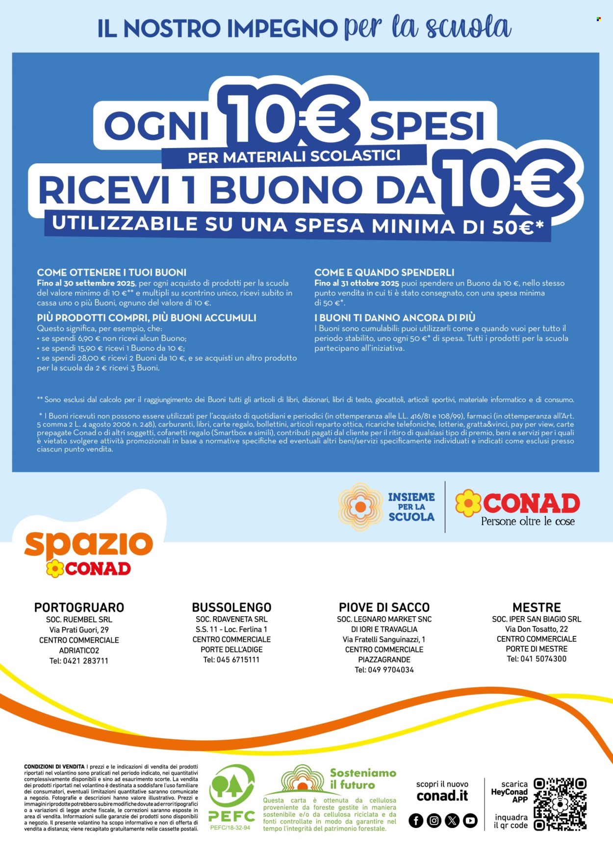 Volantino Spazio Conad - 22/8/2025 - 30/9/2025. Pagina 28