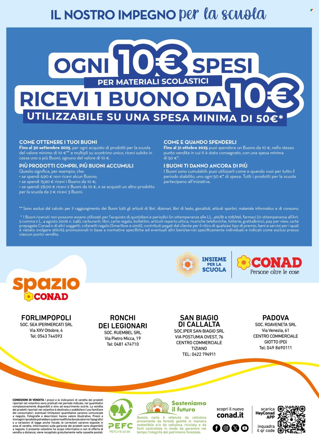 Volantino Spazio Conad - 22/8/2025 - 30/9/2025. Pagina 28
