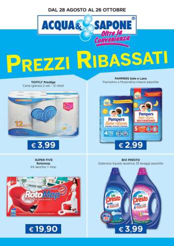 Volantino Acqua & Sapone - 28/8/2025 - 26/10/2025.