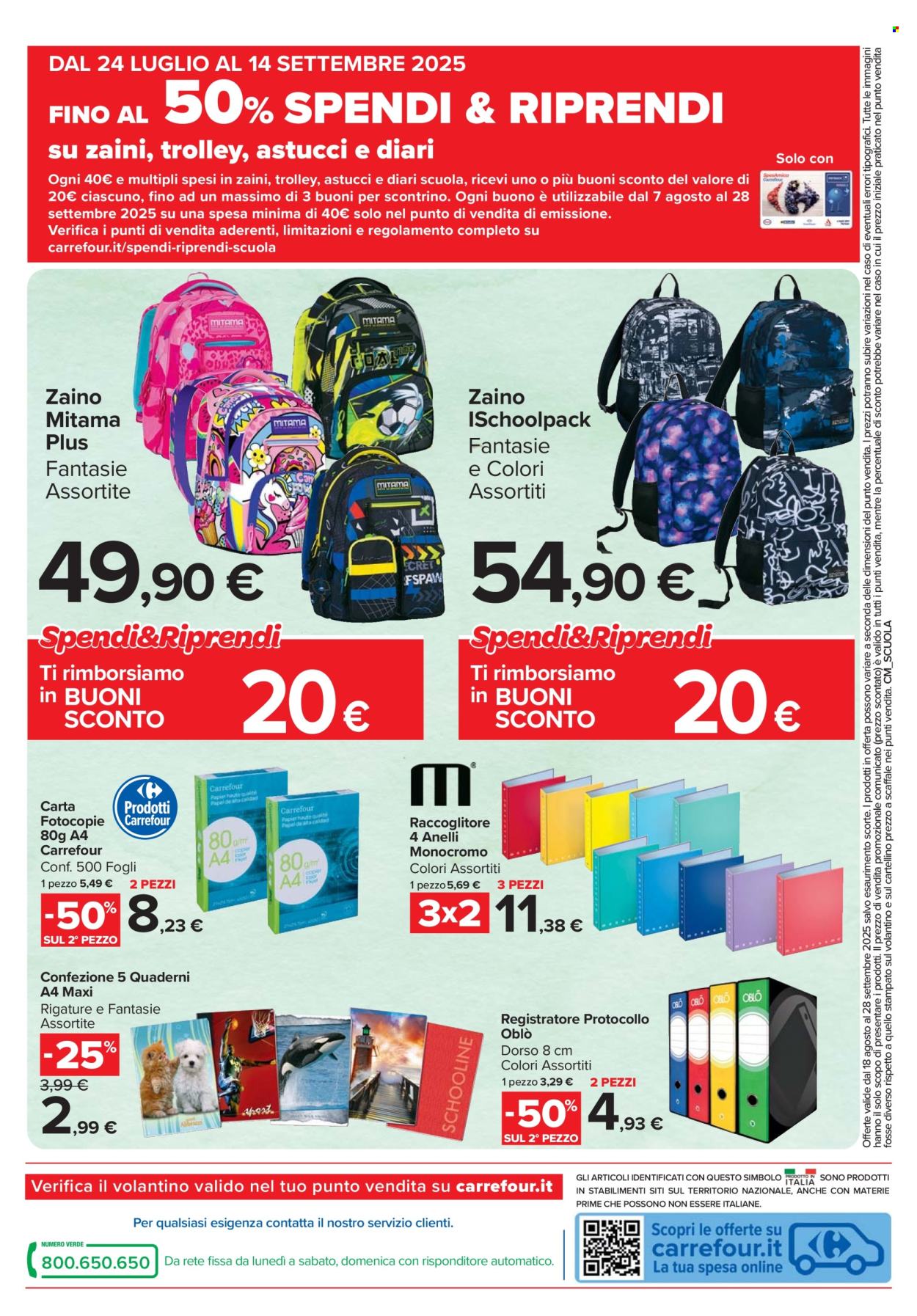 Volantino Carrefour - 18/8/2025 - 28/9/2025. Pagina 8
