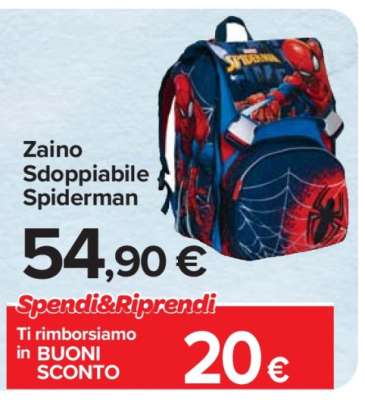 Zaino Sdoppiabile Spiderman