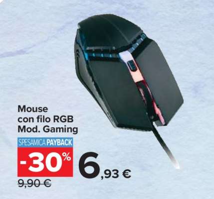 Mouse con filo RGB Mod. Gaming