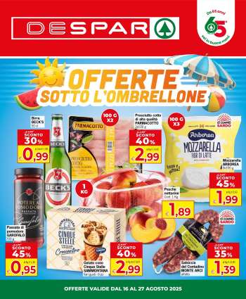Volantino Despar - 16/8/2025 - 27/8/2025.