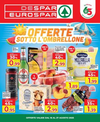 Volantino Eurospar - 16/8/2025 - 27/8/2025.