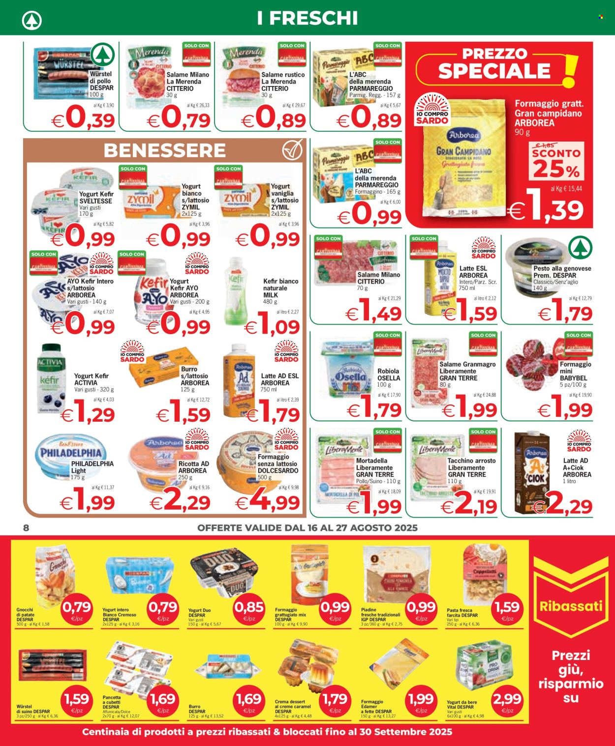 Volantino Eurospar - 16/8/2025 - 27/8/2025. Pagina 8